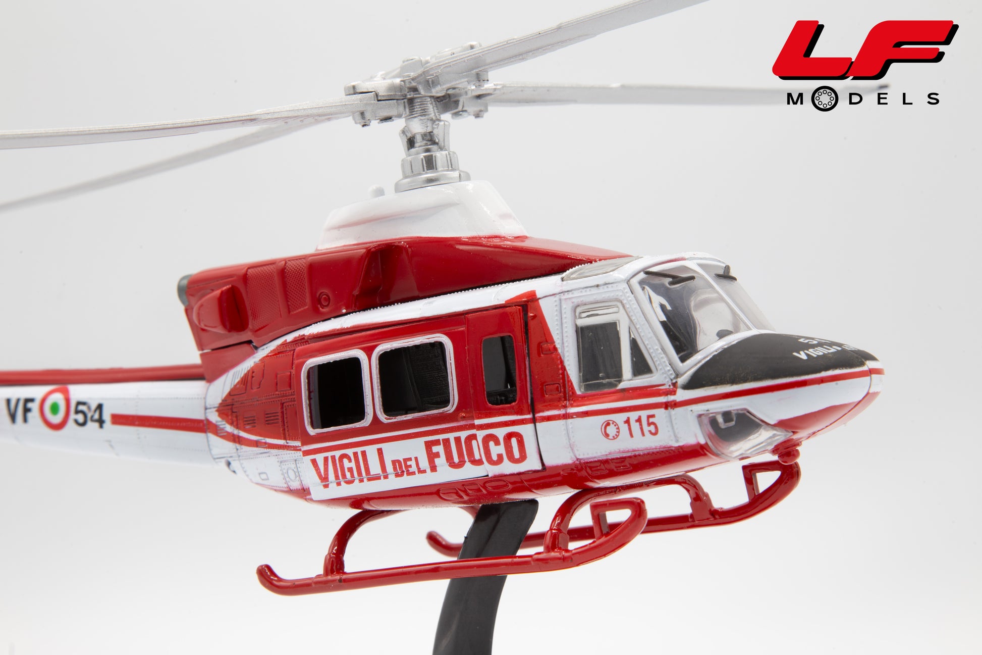 modellino augusta bell 412 elicottero vvf newray 1:48 25753 vista frontale