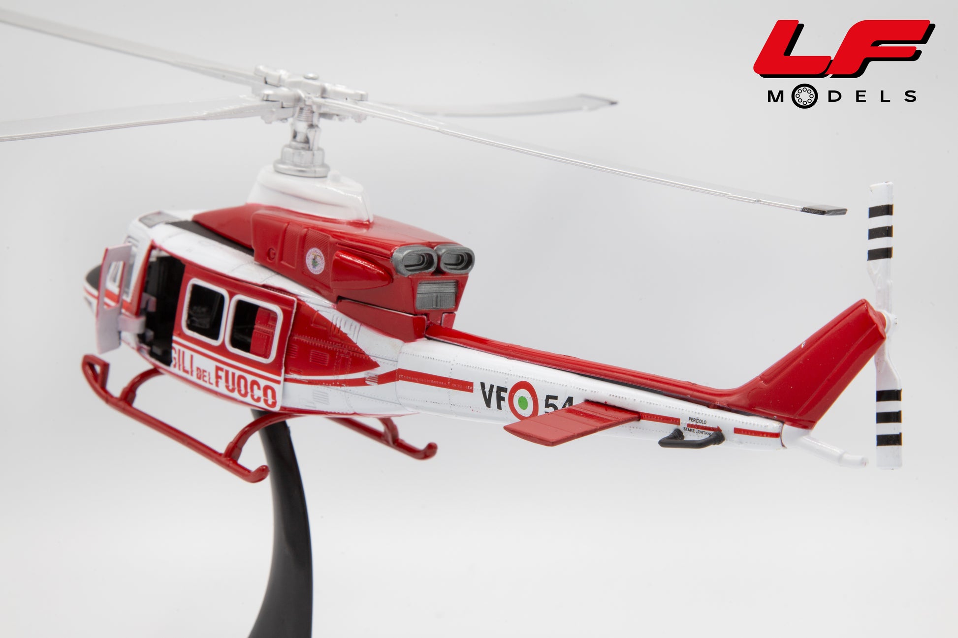modellino augusta bell 412 elicottero vvf newray 1:48 25753 vista posteriore