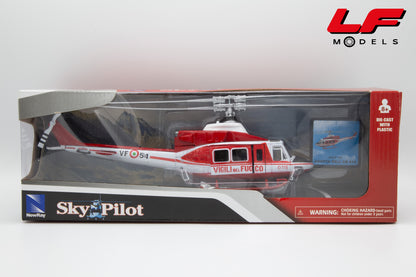 modellino augusta bell 412 elicottero vvf newray 1:48 25753 vista scatola