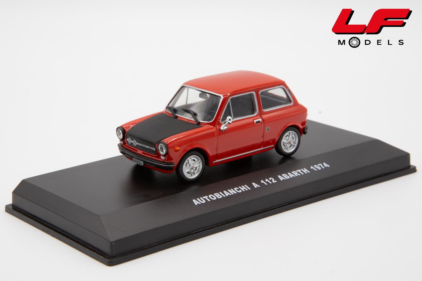 modellino autobianchi a112 abarth rosso edison 1:43 803021 vista frontale