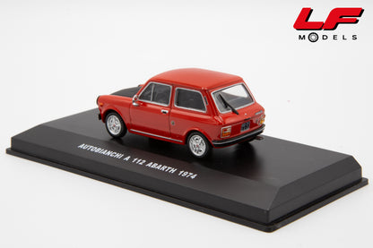 modellino autobianchi a112 abarth rosso edison 1:43 803021 vista posteriore