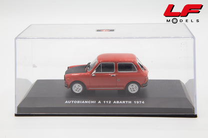 modellino autobianchi a112 abarth rosso edison 1:43 803021 vista teca