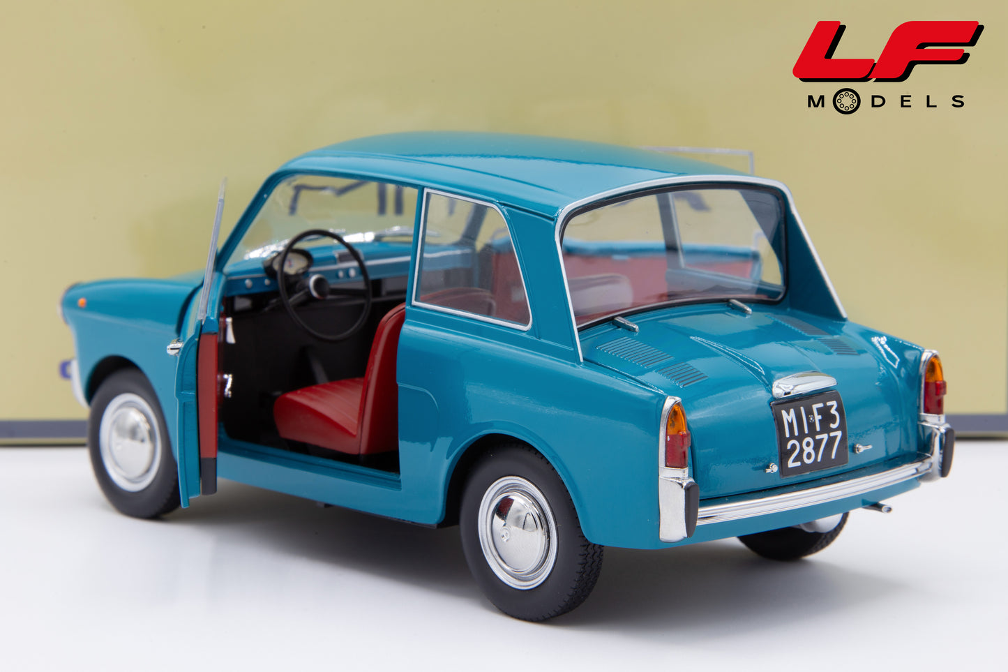 modellino autobianchi bianchina mitica 1:18 posteriore aperto