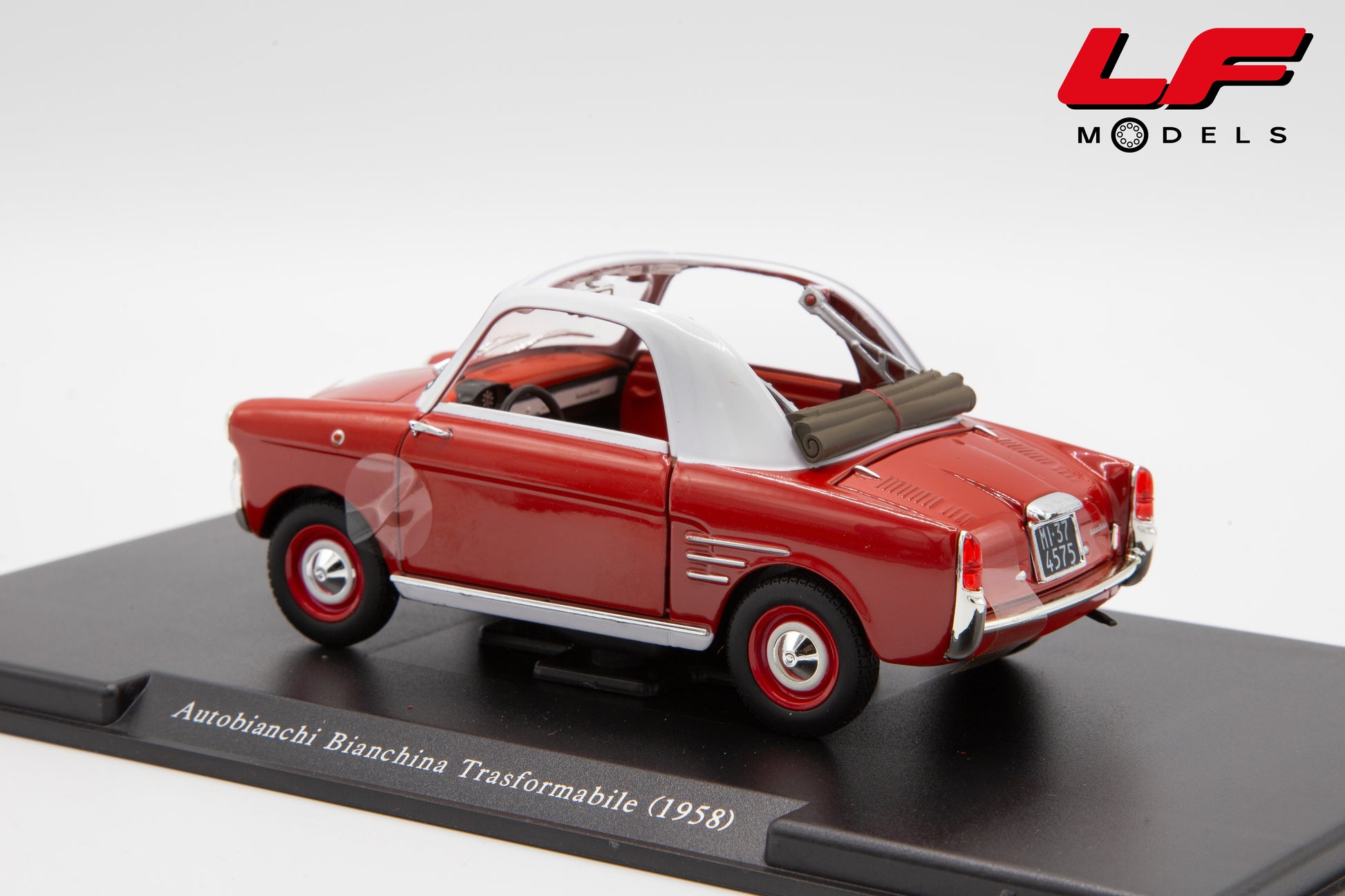 modellino autobianchi bianchina trasformabile edicola 1:24 vista posteriore