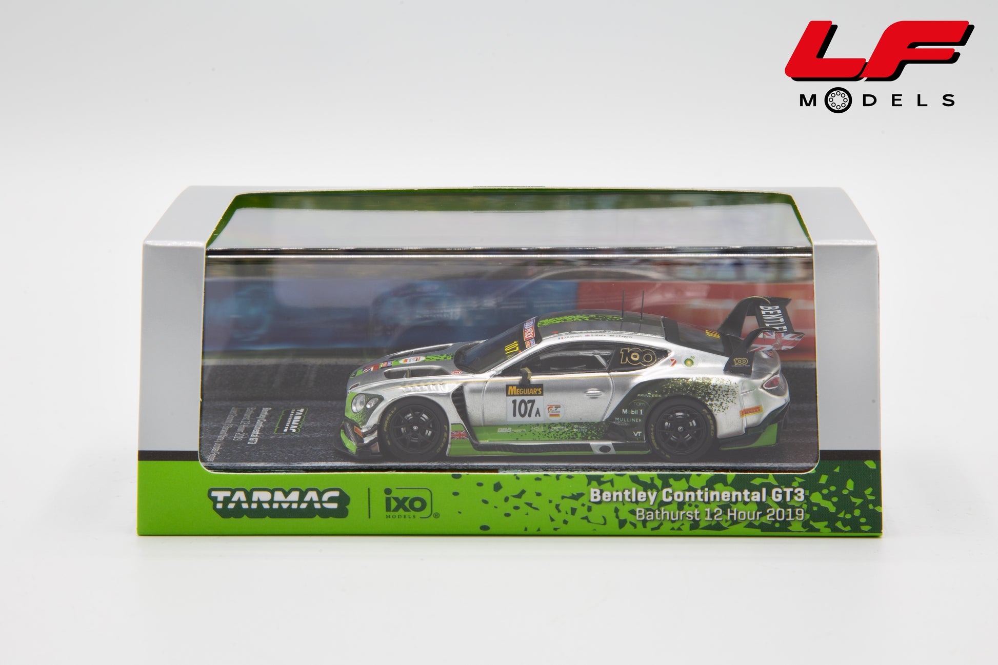 modellino bentley continental gt3 tarmac 1:64 T64-030-19BA107 vista teca