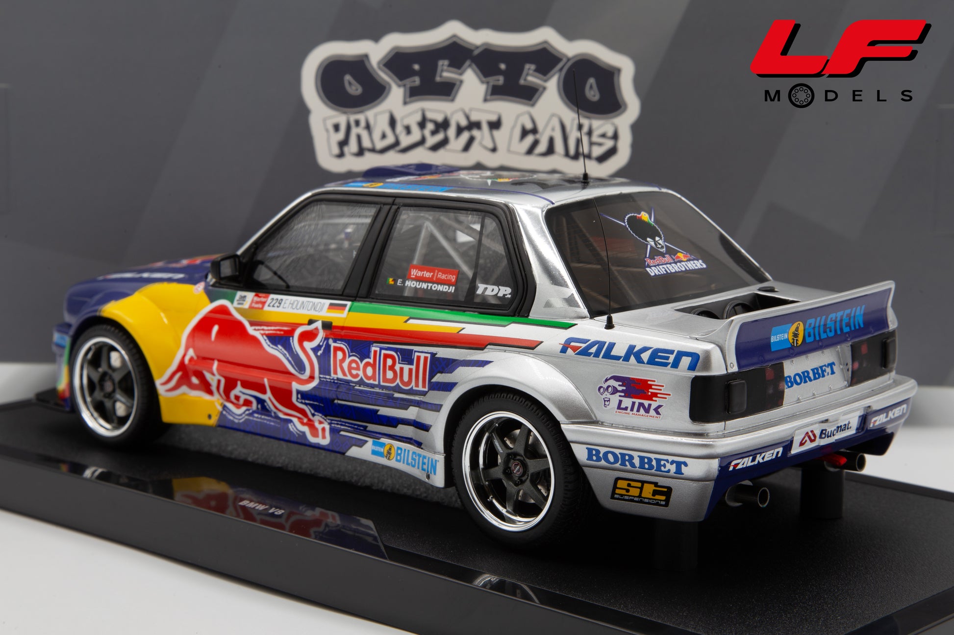 modellino bmw 3 series v8 drift ottomobile 1:18 OT486 vista posteriore
