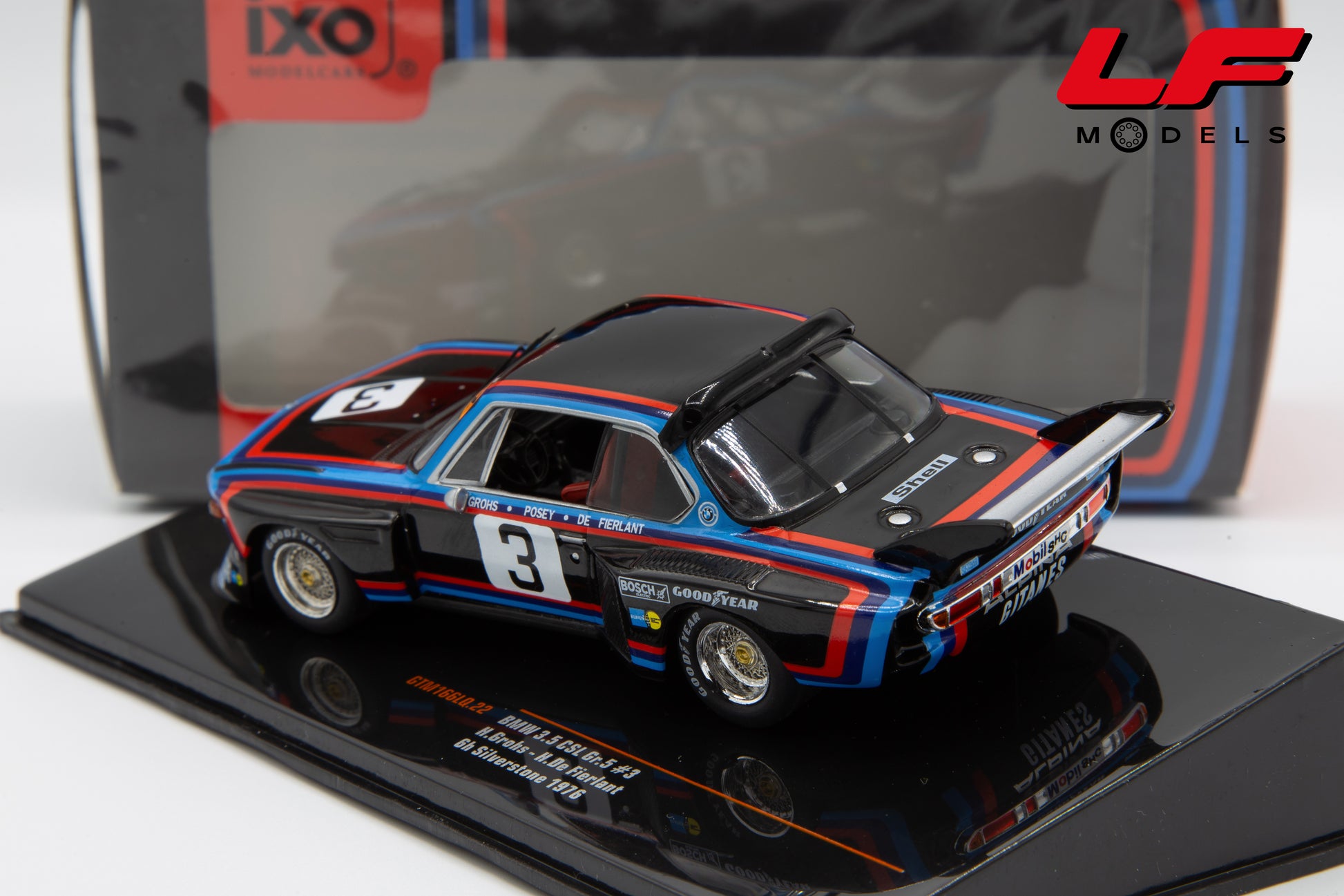 modellino bmw 3.5 csl ixo models 1:43 posteriore