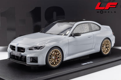modellino bmw m2 grigio gt spirit 1:18 GT979 vista frontale