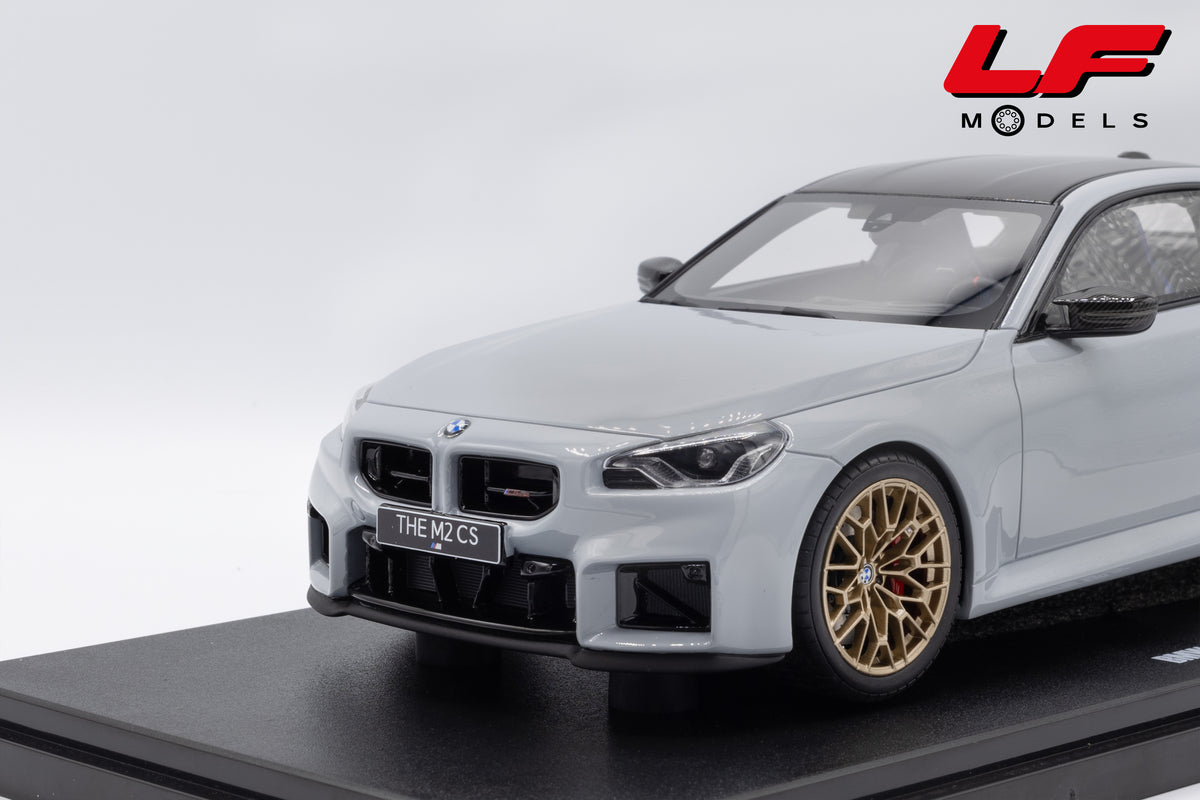 modellino bmw m2 grigio gt spirit 1:18 GT979 vista frontale
