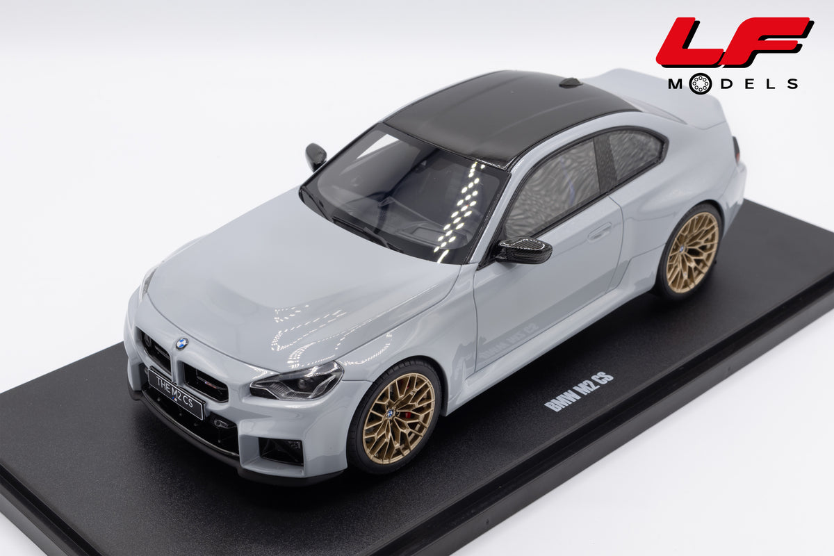 modellino bmw m2 grigio gt spirit 1:18 GT979 vista frontale