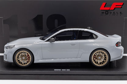 modellino bmw m2 grigio gt spirit 1:18 GT979 vista laterale