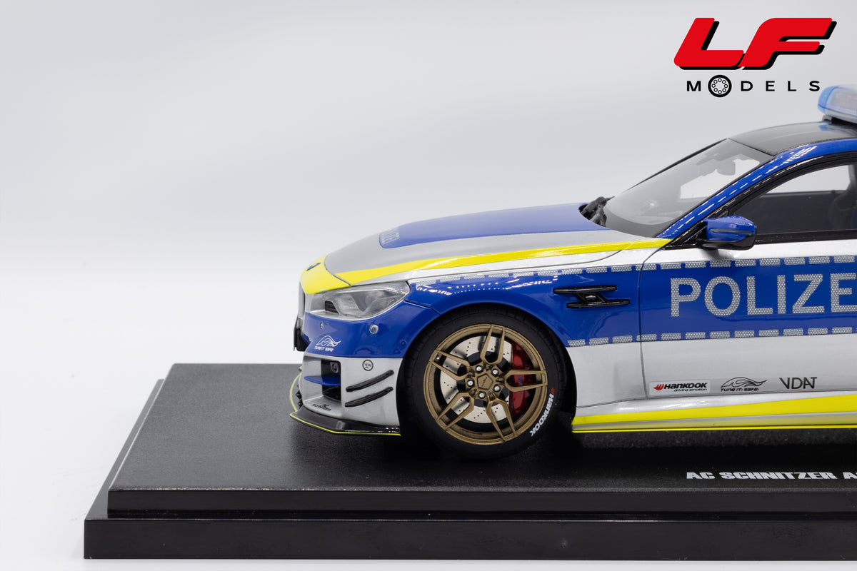 modellino bmw m2 ac schnitzer acs2 polizei gt spirit 1:18 GT573 vista cerchio