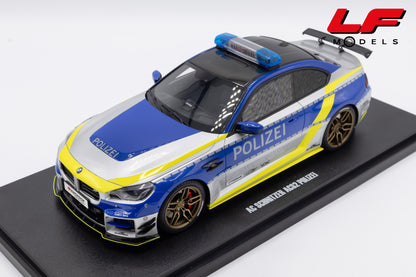 modellino bmw m2 ac schnitzer acs2 polizei gt spirit 1:18 GT573 vista frontale