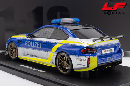 modellino bmw m2 ac schnitzer acs2 polizei gt spirit 1:18 GT573 vista posteriore