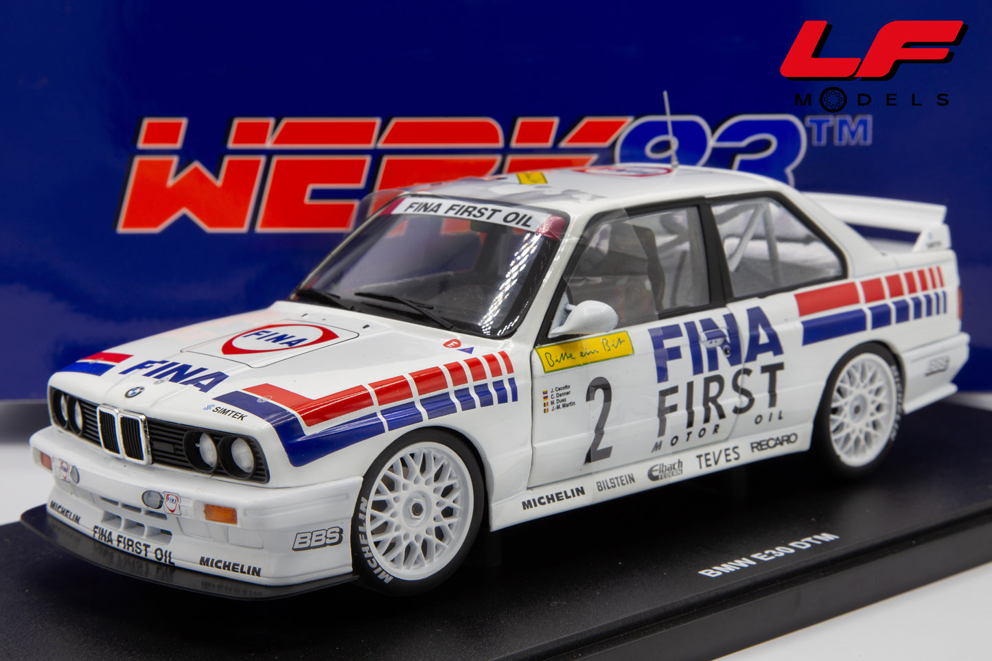 modellino bmw m3 dtm werk83 1:18 frontale