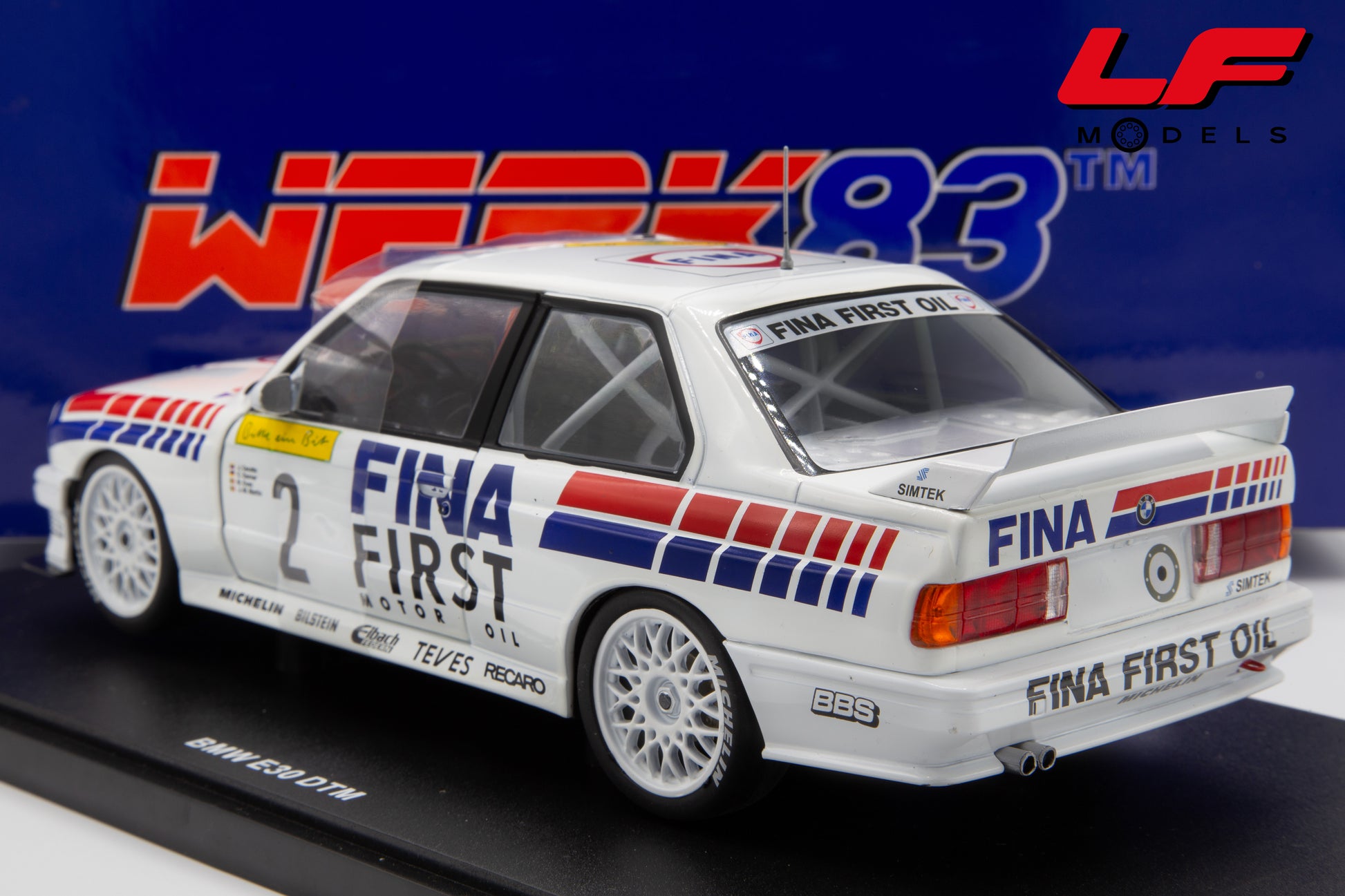 modellino bmw m3 dtm werk83 1:18 posteriore