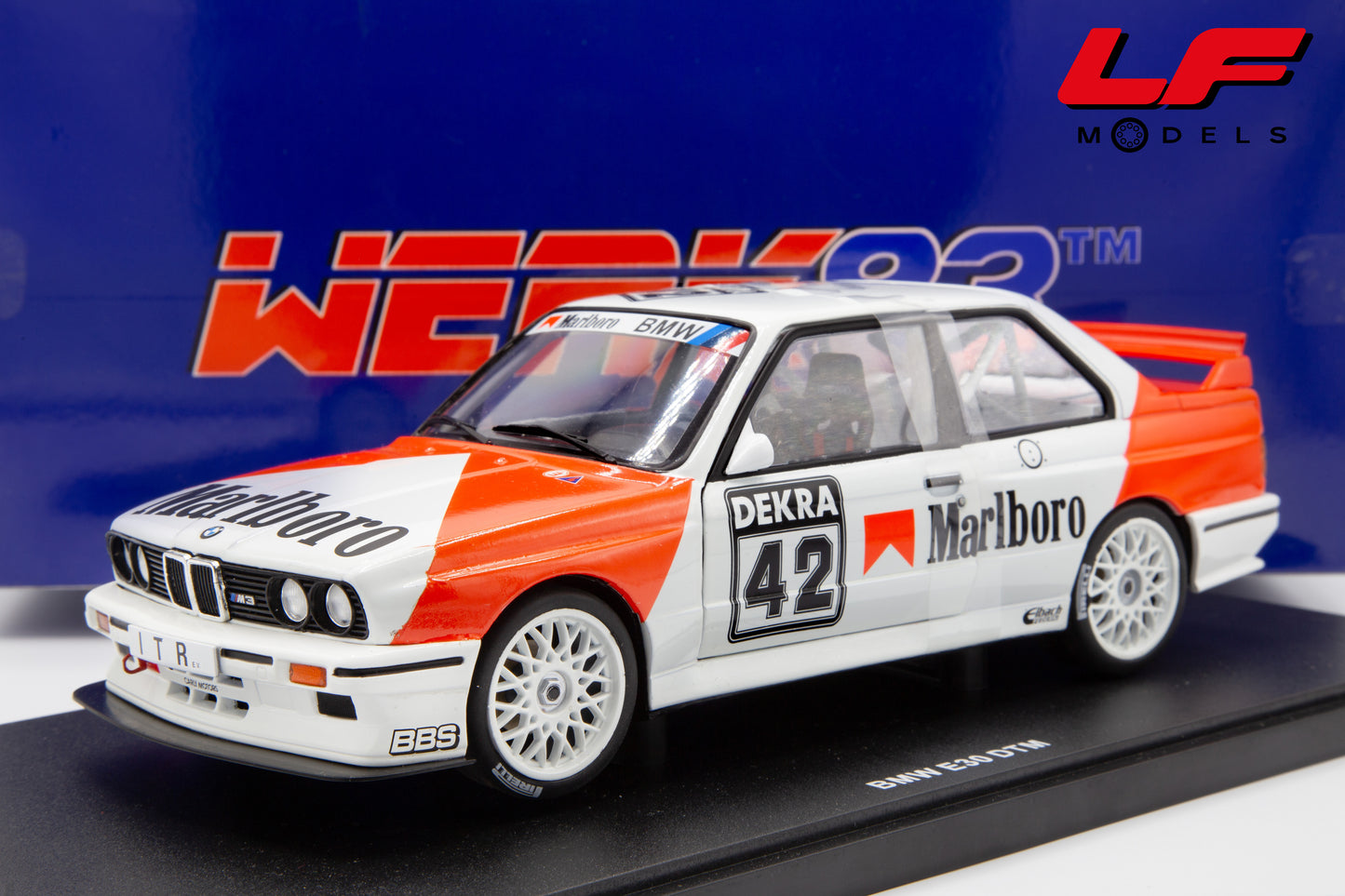 modellino bmw m3 dtm werk83 1:18 frontale