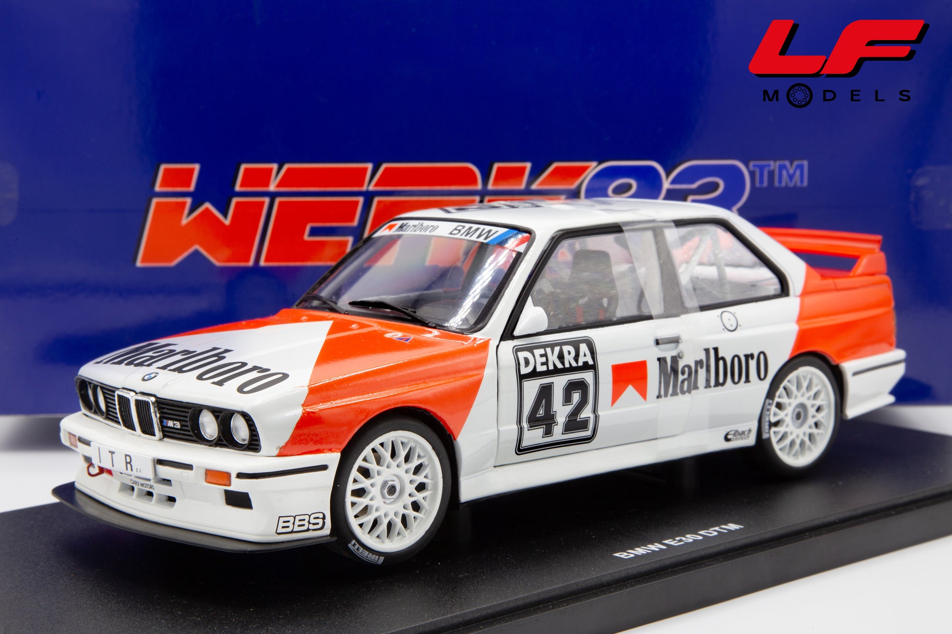 modellino bmw m3 dtm werk83 1:18 frontale