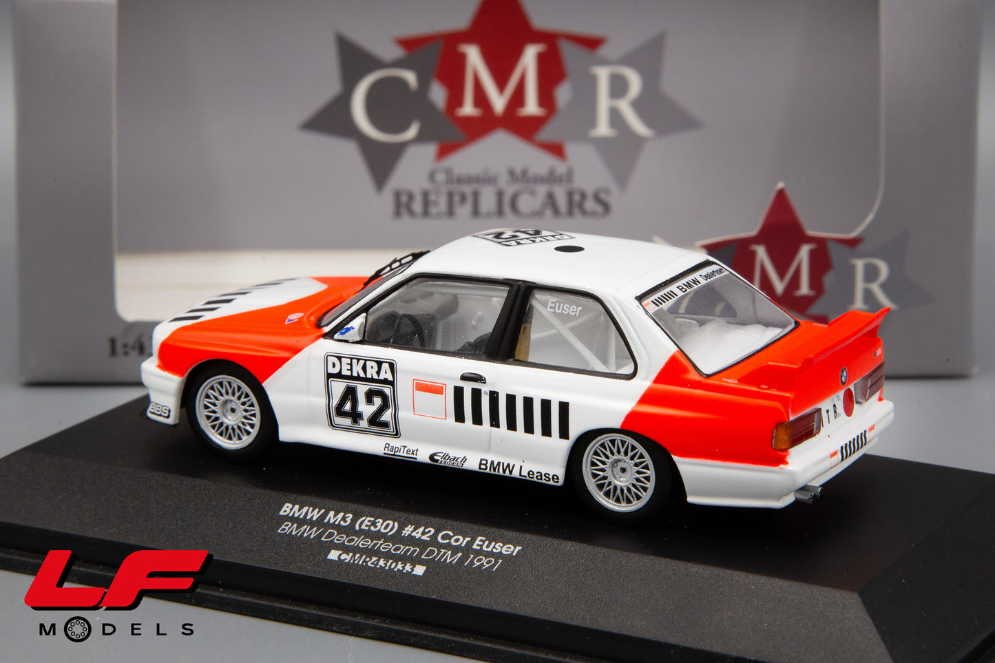 modellino bmw m3 e30 dtm cmr 1:43