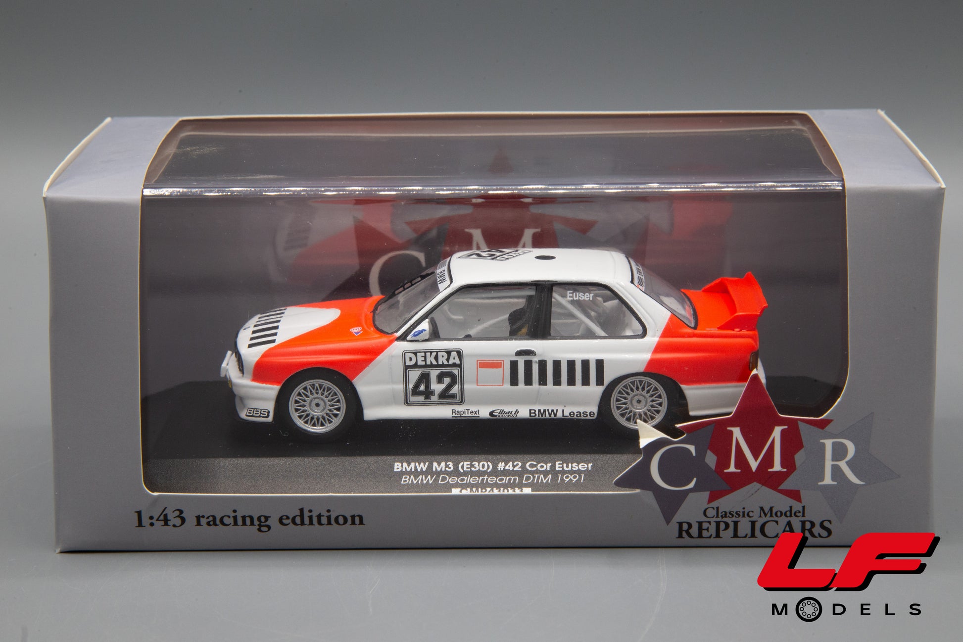 modellino bmw m3 e30 dtm cmr 1:43