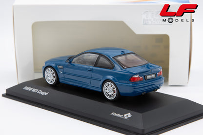 modellino bmw m3 e46 laguna seca blue solido 1:43 4318601 vista posteriore