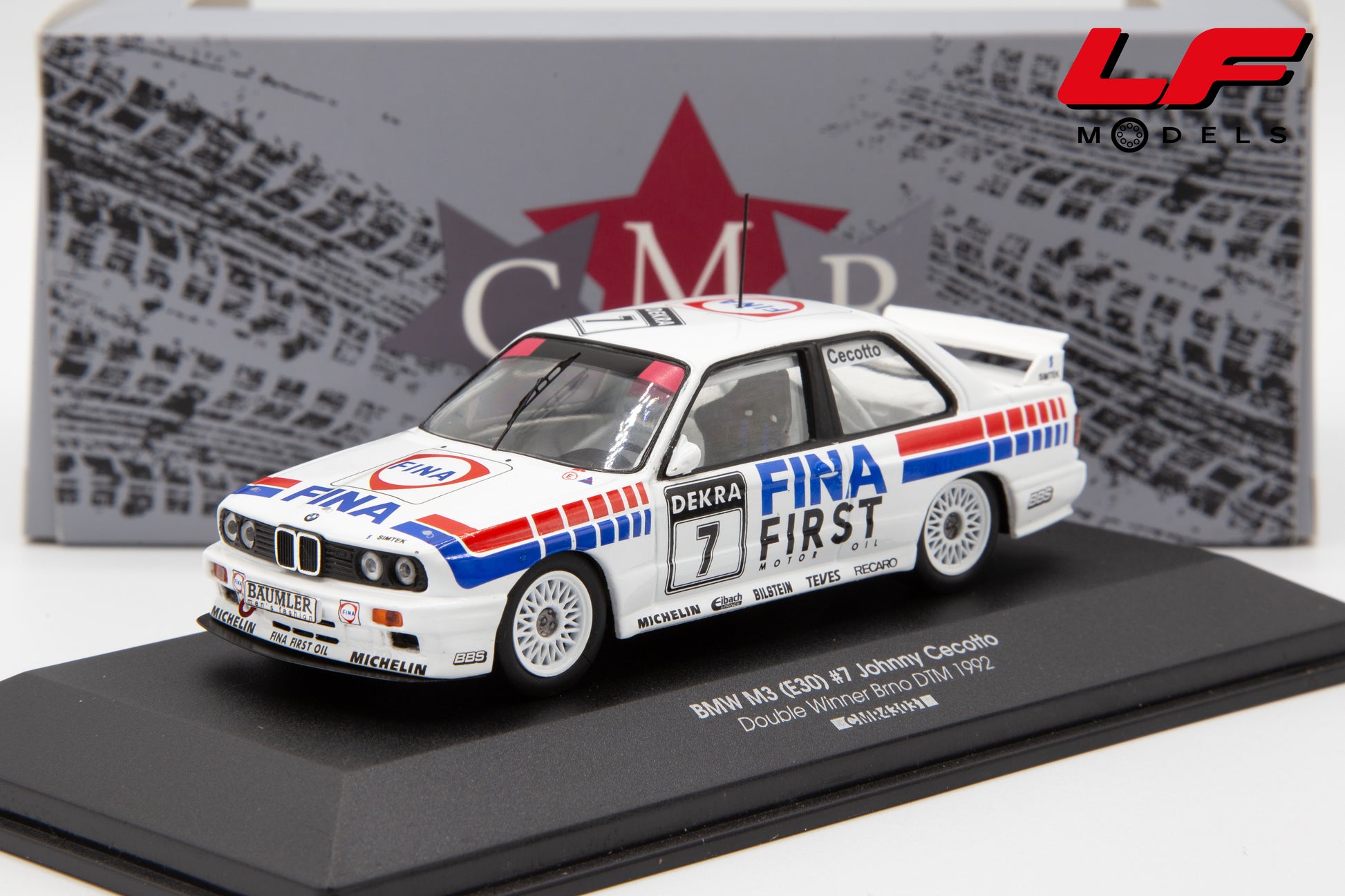 modellino bmw m3 fina dtm cmr 1:43 frontale