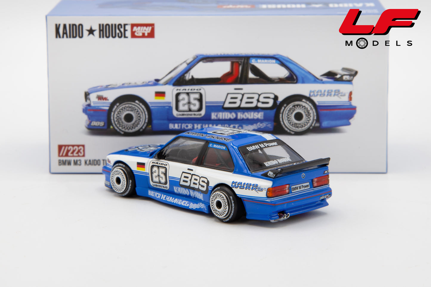 modellino bmw m3 kaido house mini gt 1:64 KHMG223 vista posteriore