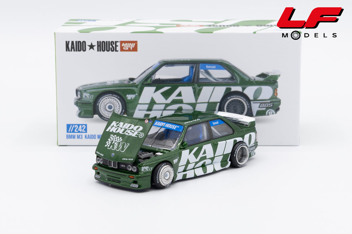 modellino bmw m3 kaido house mini gt 1:64 KHMG242 vista frontale