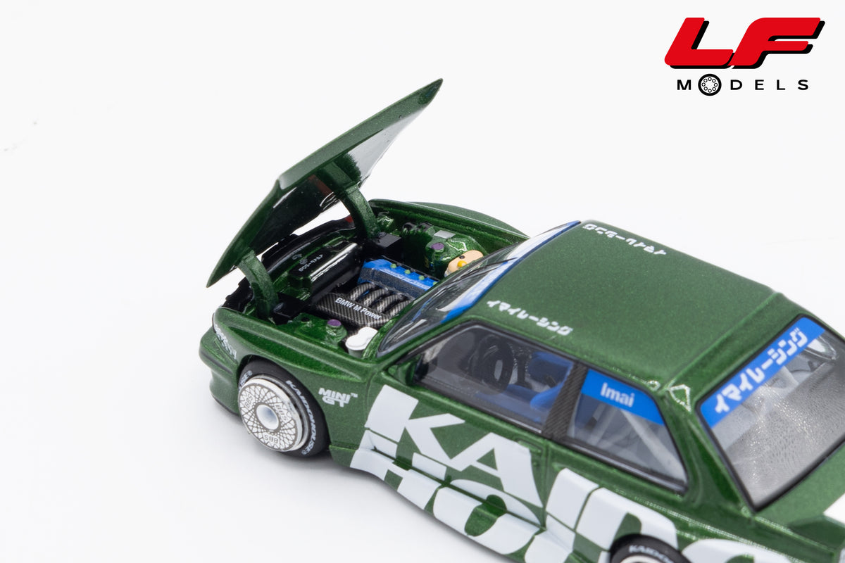 modellino bmw m3 kaido house mini gt 1:64 KHMG242 vista motore