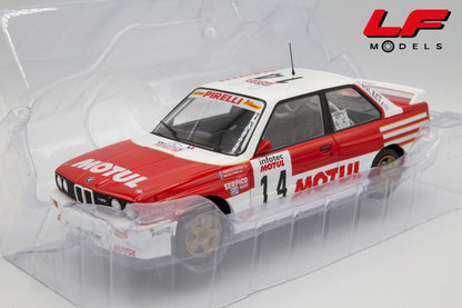 modellino bmw m3 rally tdc edicola 1:18 vista frontale