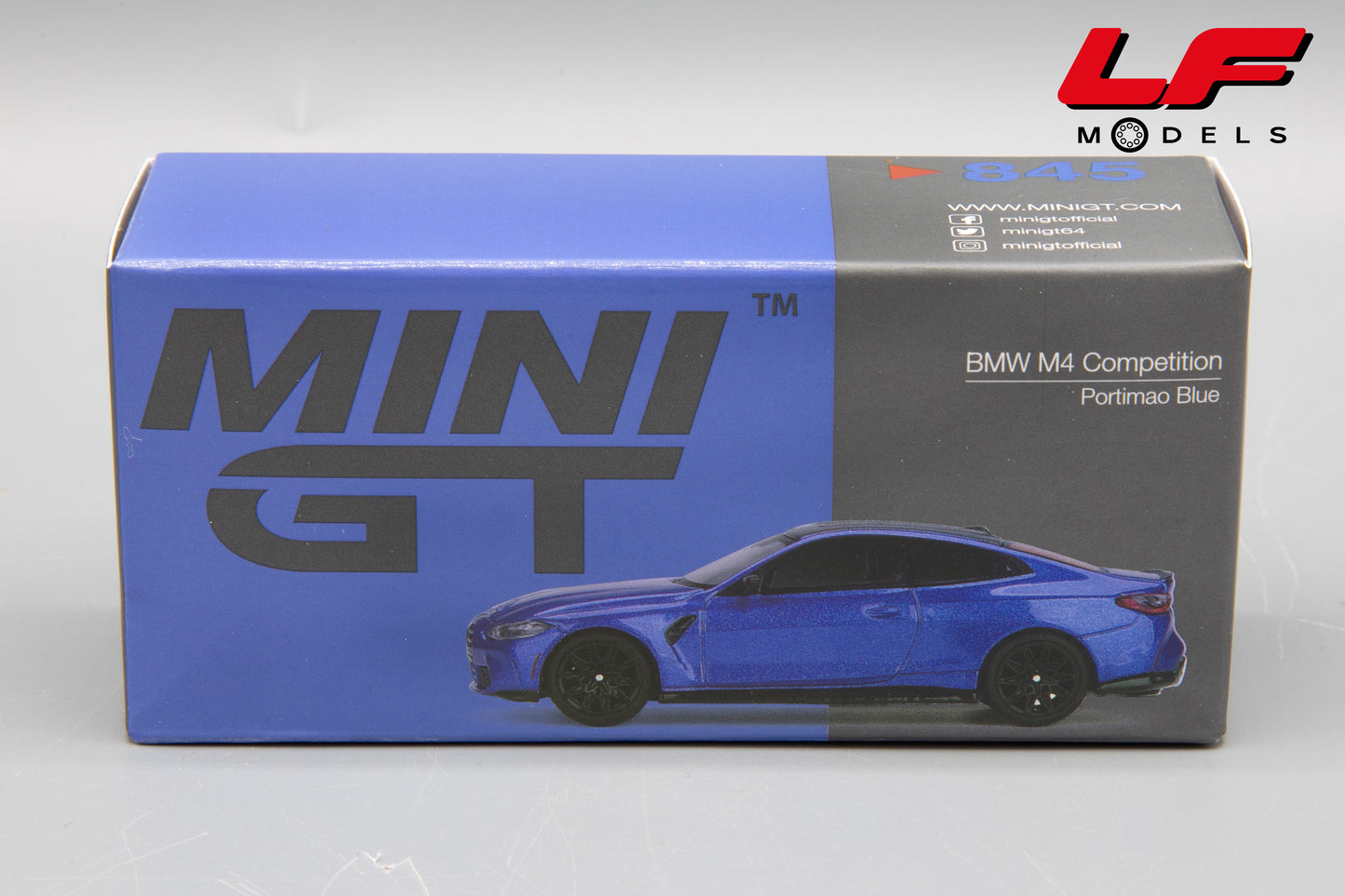 MINI GT BMW M4 COUPE (G82) COMPETITION 2024 PORTIMAO BLUE 1:64