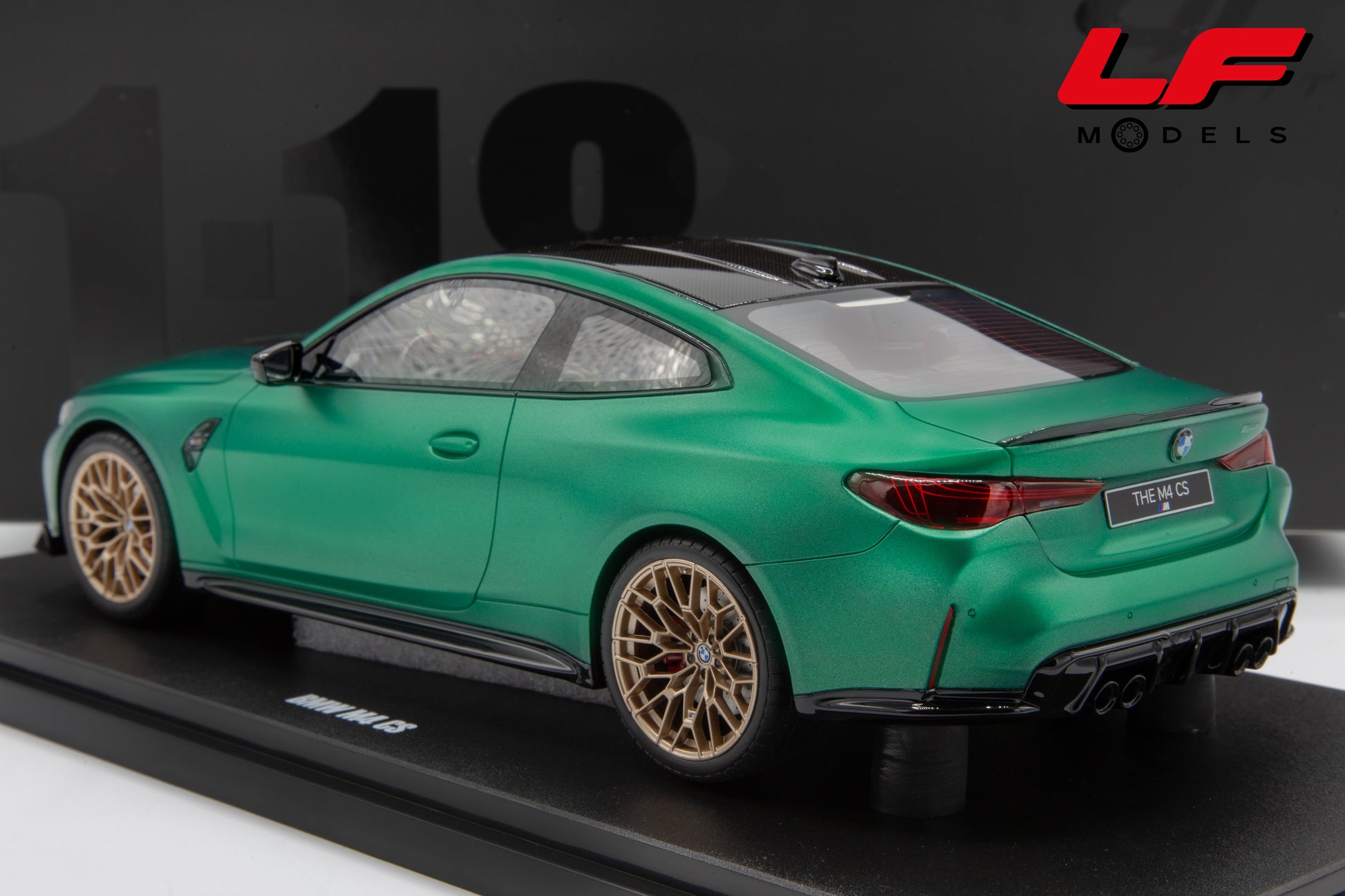 modellino bmw m4 cs gt spirit 1:18 GT994 vista posteriore