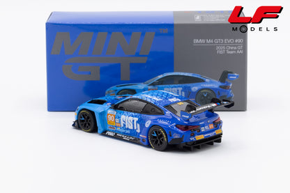 modellino bmw m4 gt3 evo mini gt 1:64 MGT01215 vista posteriore
