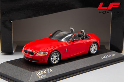 modellino bmw z4 minichamps 1:43 frontale