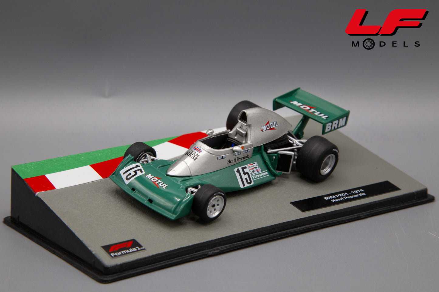 modellino brm p201 edicola 1:43 frontale