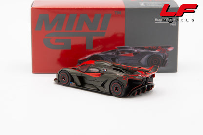 bugatti bolide rosso mini gt 1:64 MGT01105-L vista posteriore