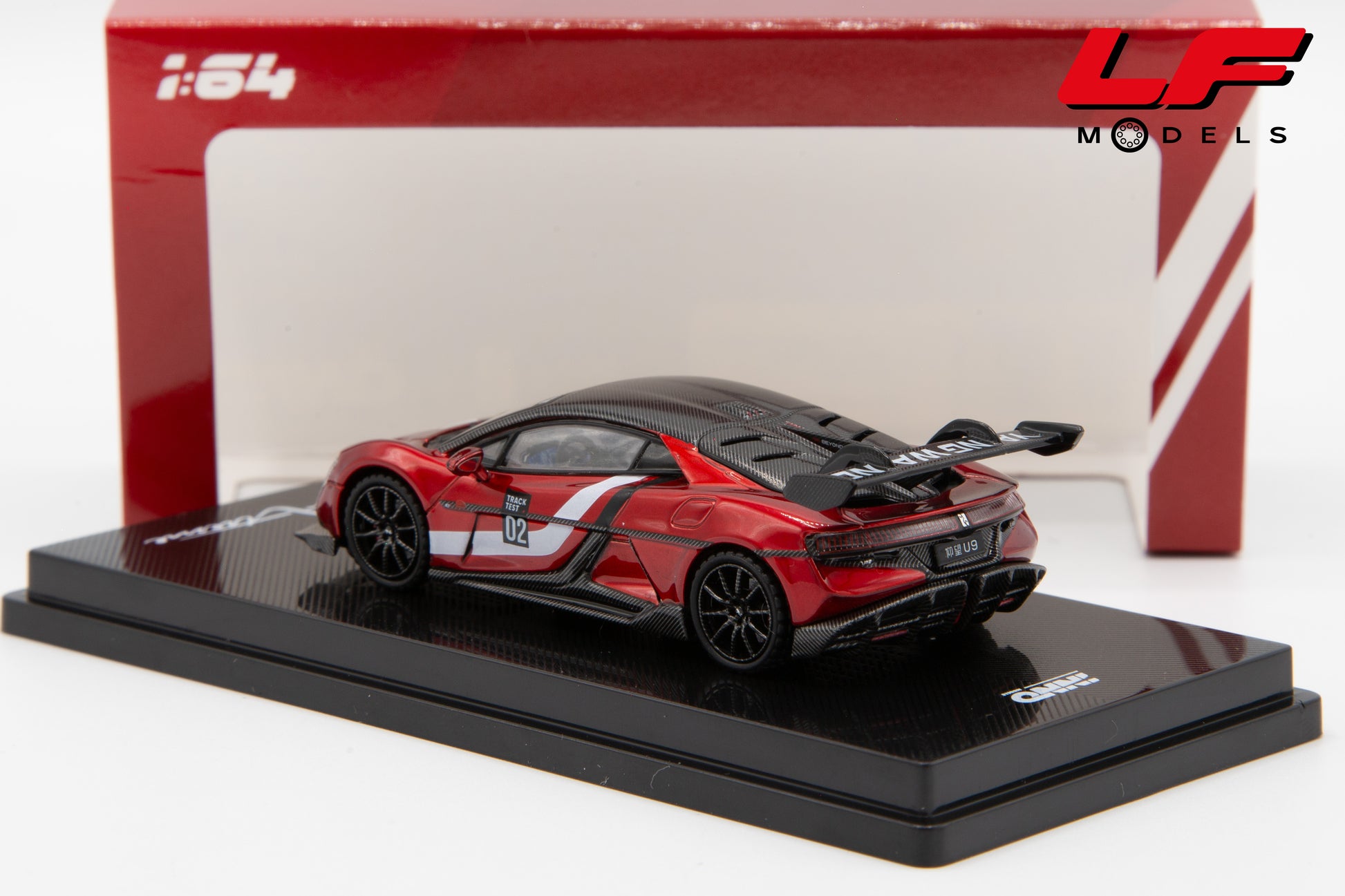 modellino byd yangwang u9 inno64 1:64 IN64-YWU9-NURB vista posteriore