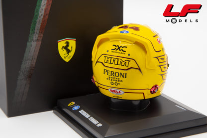 modellino casco ferrari hamilton 2025 bell helmet 1:5 posteriore