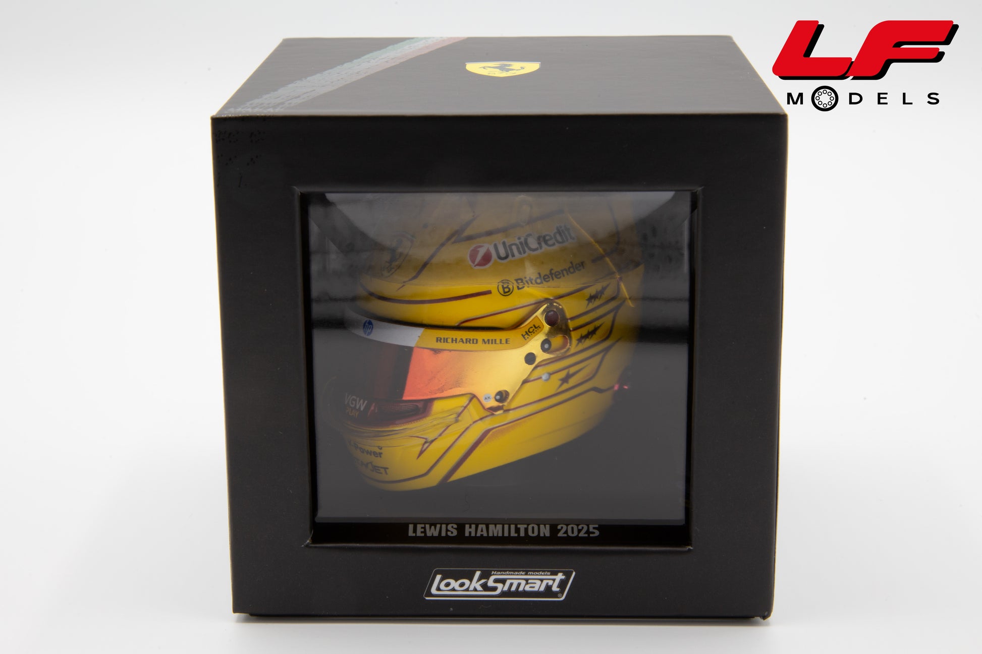 modellino casco ferrari hamilton 2025 bell helmet 1:5 scatola