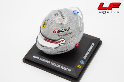 modellino casco hamilton las vegas 2025 looksmart 1:5 LSHEL027 vista frontale