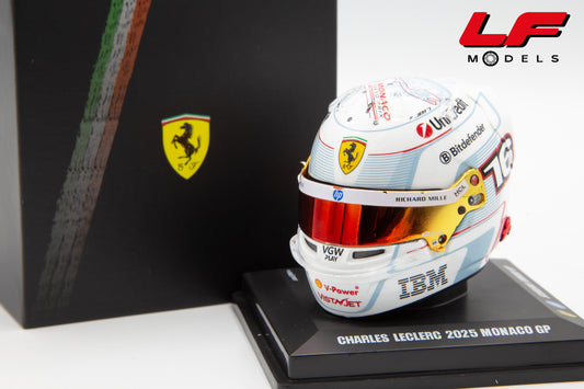LOOKSMART CASCO HELMET F1 MONACO GP 2025 C. LECLERC 1:5