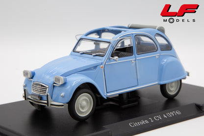 modellino citroen 2cv edicola 1:24 vista frontale