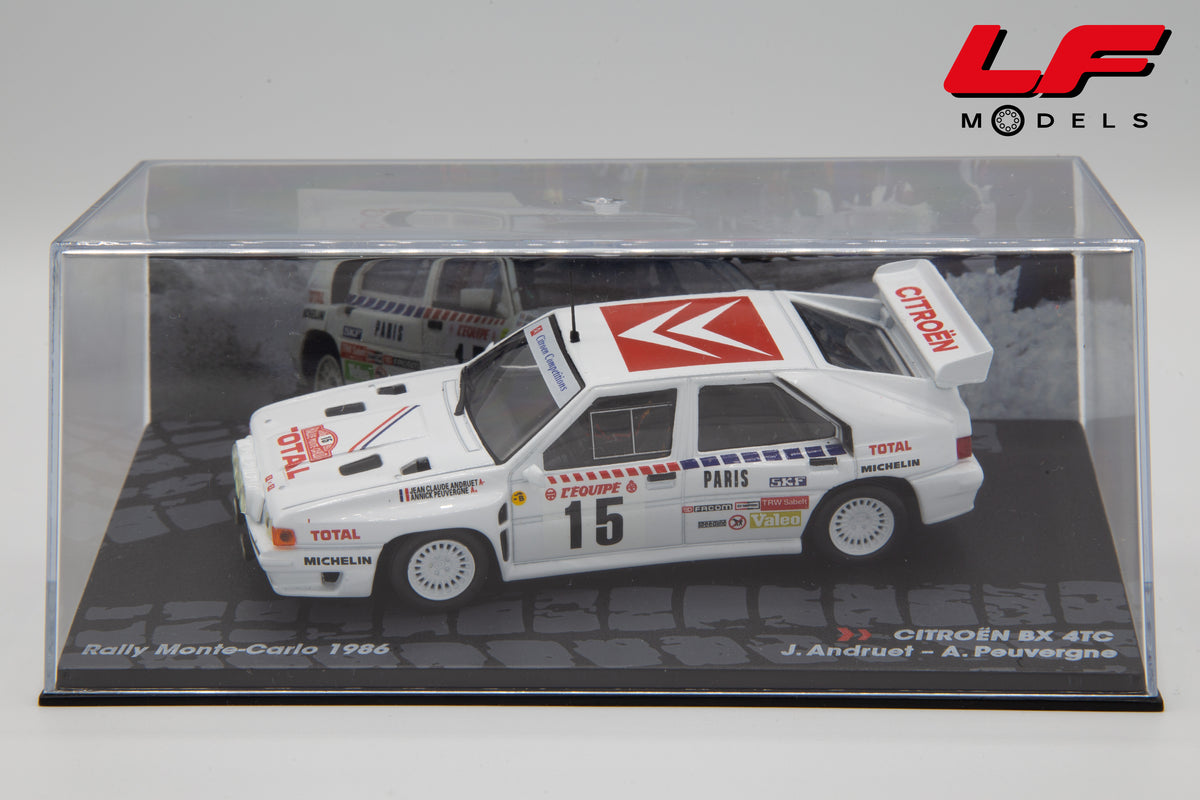 modellino citroen bx rally montecarlo edicola 1:43 vista teca