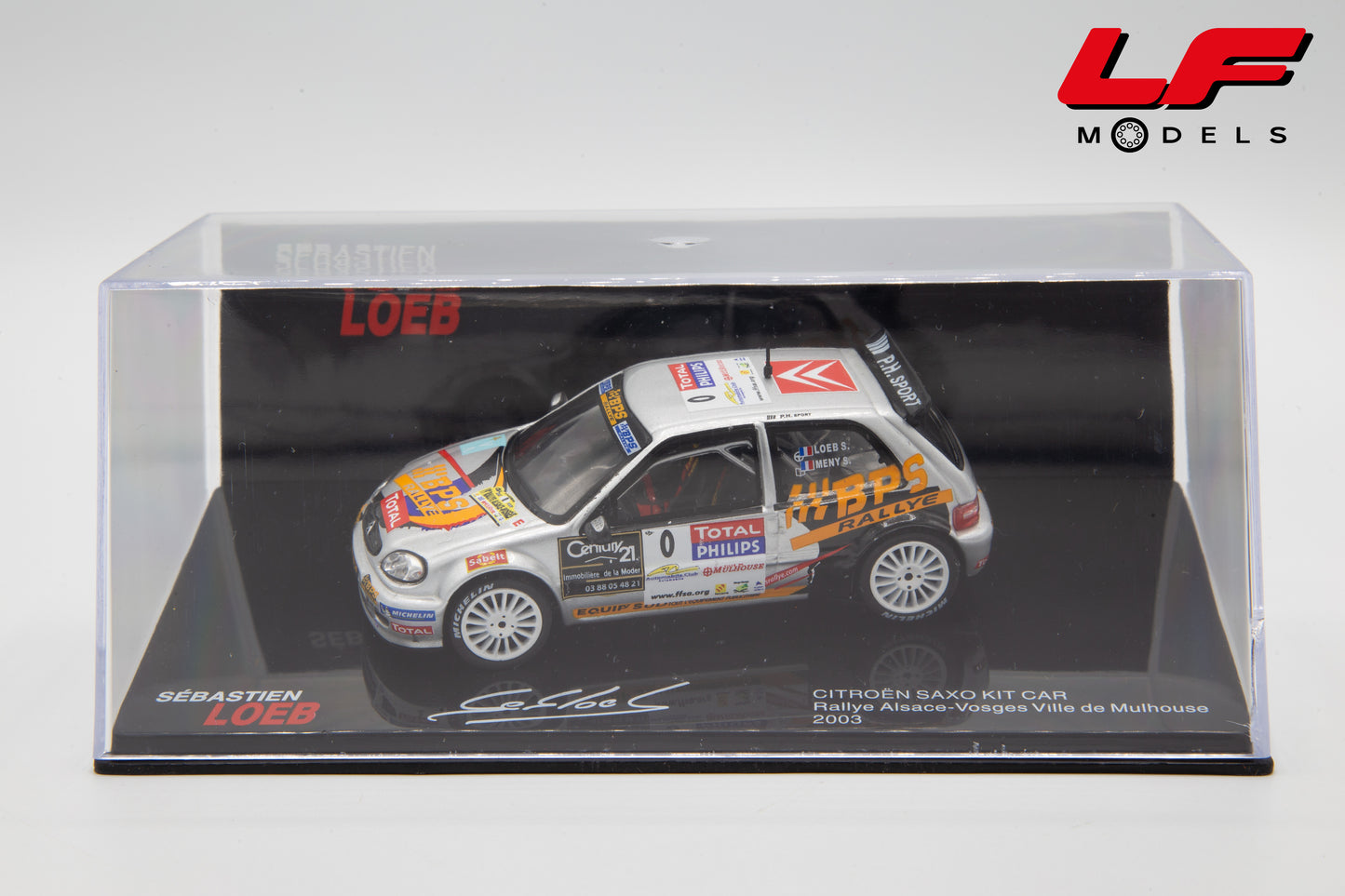 modellino citroen saxo rally edicola 1:43 vista teca
