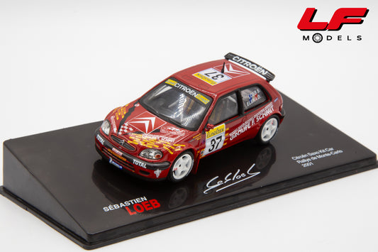 modellino citroen saxo rally montecarlo edicola 1:43 vista frontale