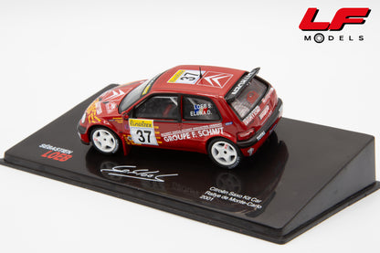 modellino citroen saxo rally montecarlo edicola 1:43 vista posteriore