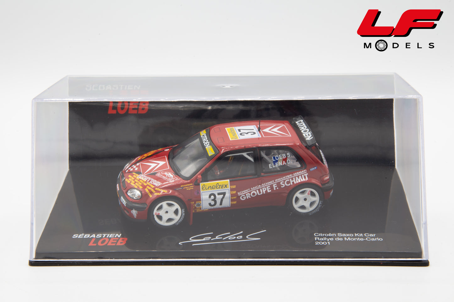 modellino citroen saxo rally montecarlo edicola 1:43 vista teca