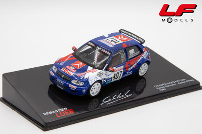 modellino citreon saxo kit car rally sanremo edicola 1:43 vista frontale