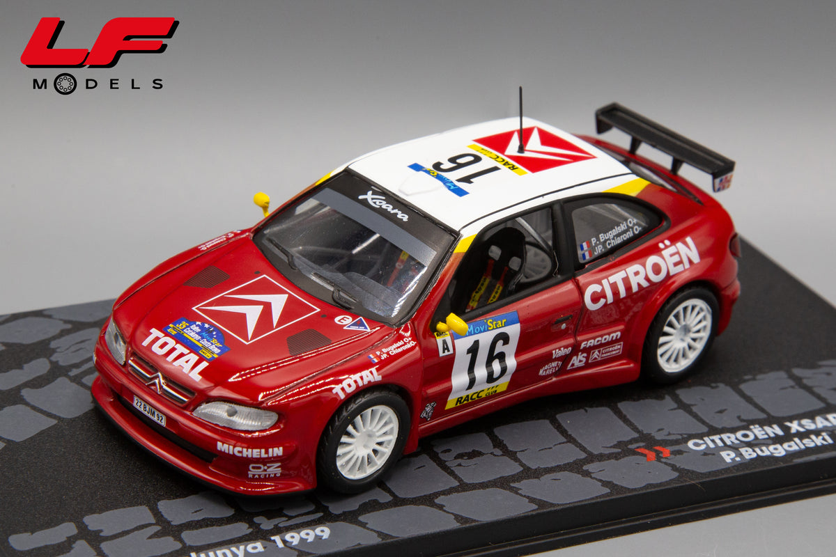 modellino citroen xsara rally catalunya edicola 1:43 vista frontale