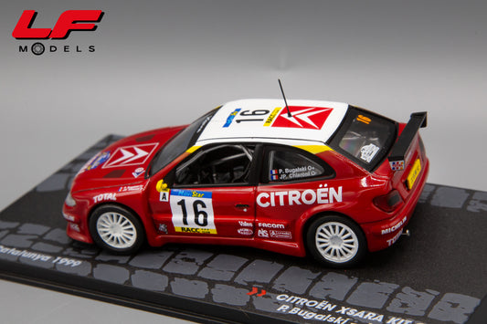 modellino citroen xsara rally catalunya edicola 1:43 vista posteriore